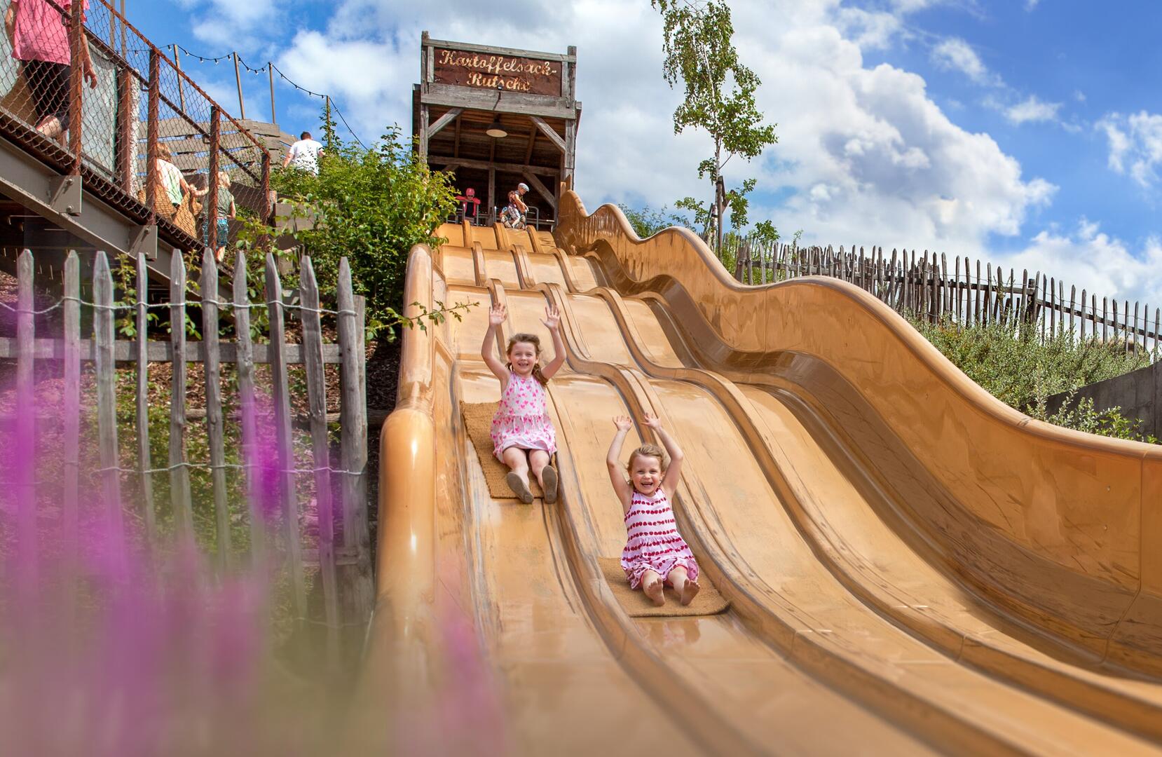 Kartoffelsack-Rutsche